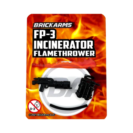 FP-3 Incinerator FLAMETHROWER Pack - Brickarms