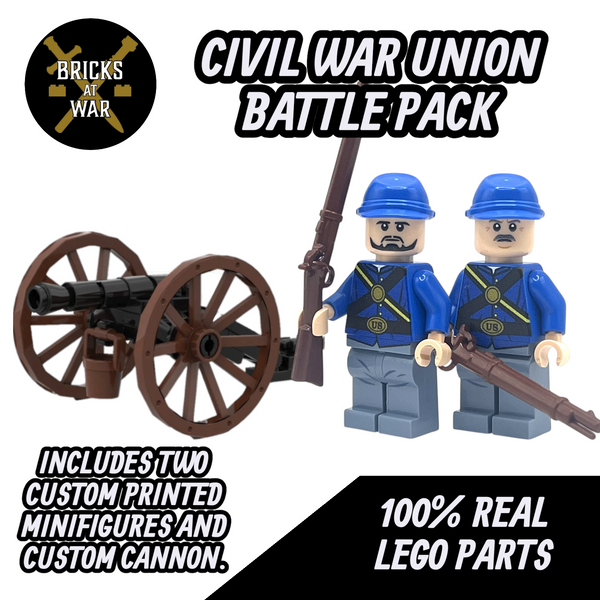 Union Army Civil War Battlepack with Cannon and 2x Union Soldier Minifigures