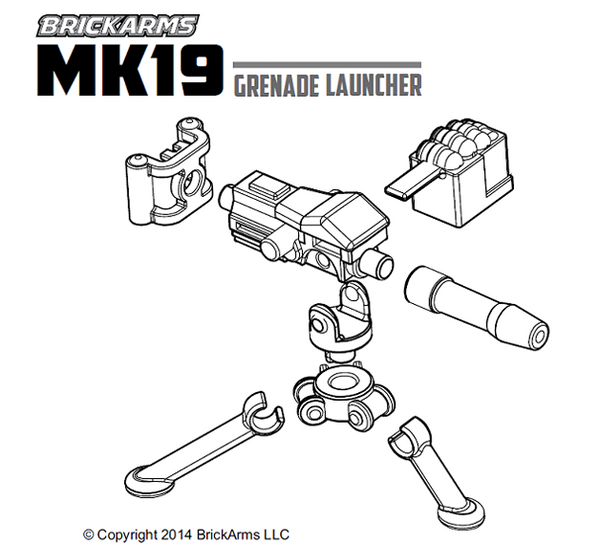 Brickarms Mk19 Grenade Launcher