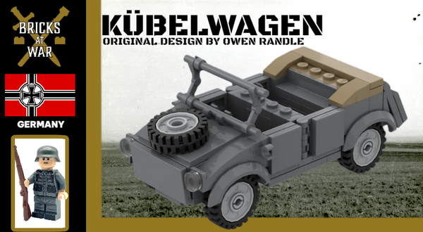 Kübelwagen - Utility Vehicle with WWII German Soldier Minifigure