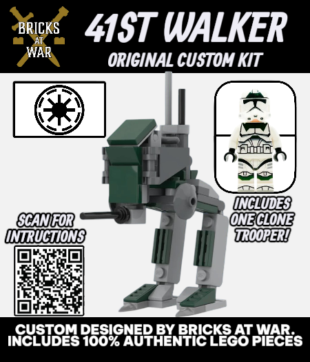 41st Legion AT-RT Walker with Custom 41st Legion Clone Trooper